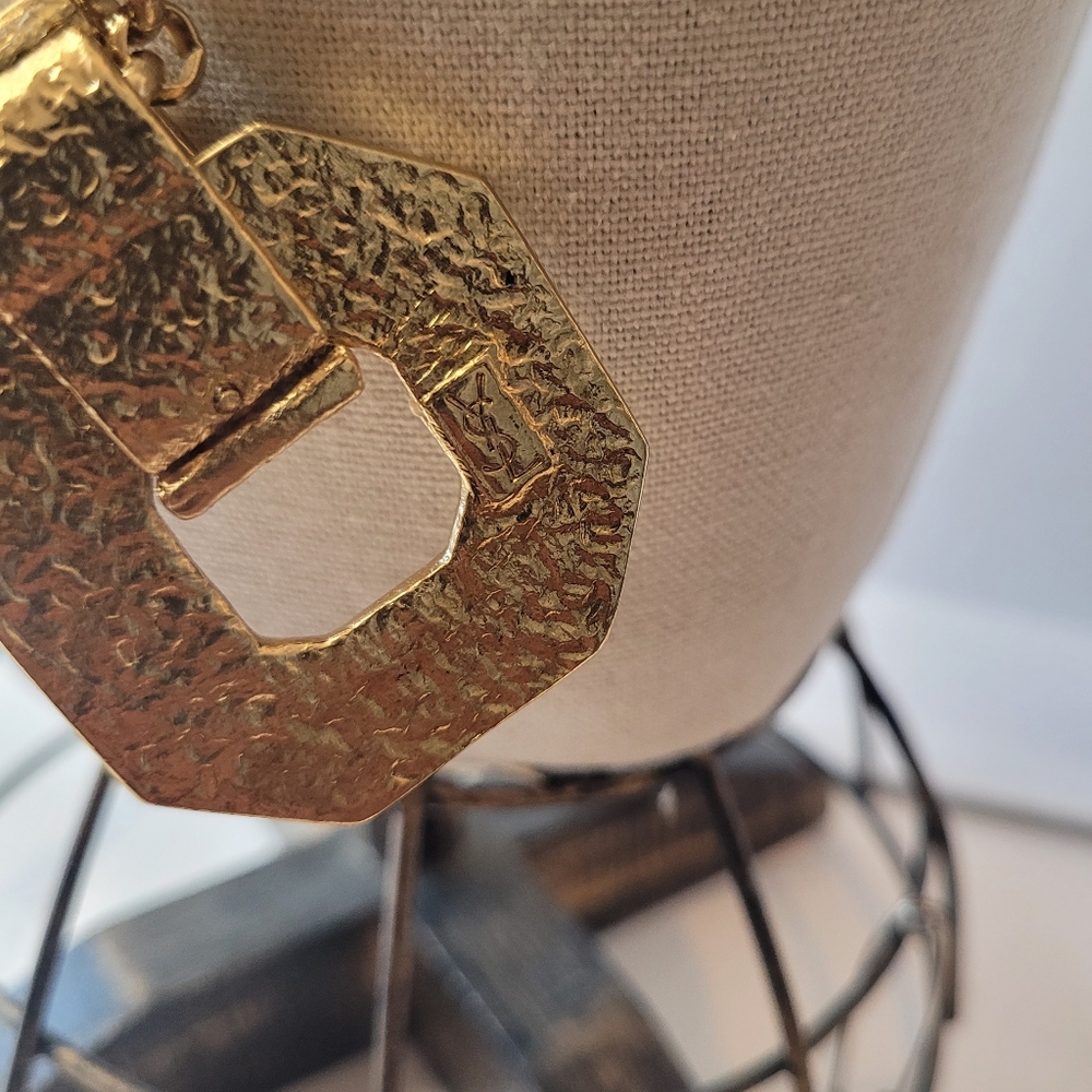 YSL Yves Saint Laurent Gold Plated Necklace - Picture 2 of 4